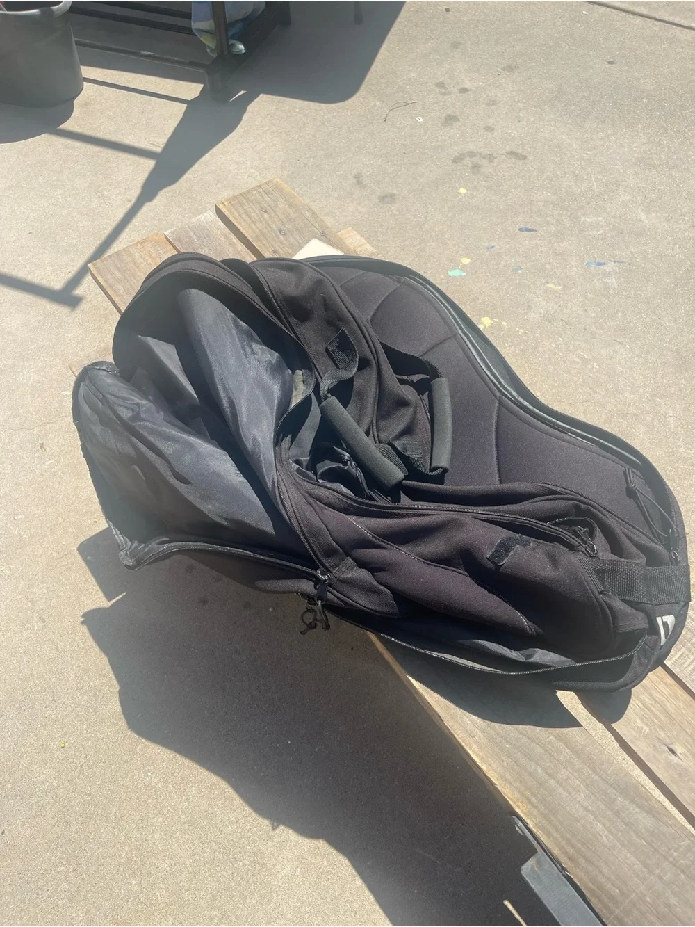 Wilson Triad Black and Silver Duffel Bag